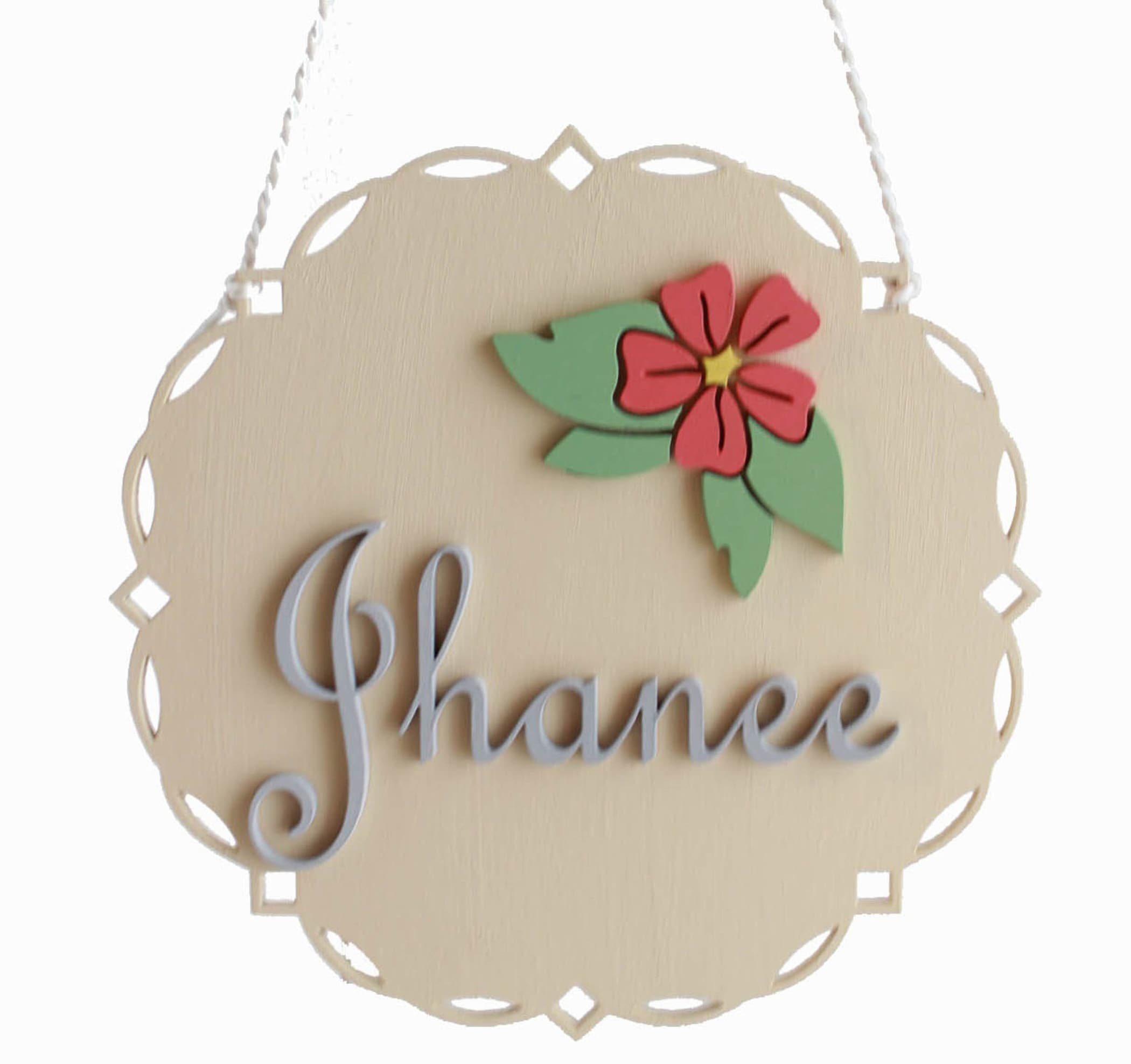 Custom Wooden Name Sign, Floral Nursery Decor, Maternity Photo Prop